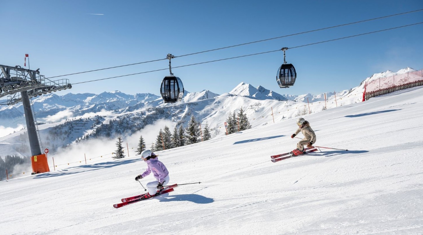 Skifahrer auf der Piste © TVB Großarltal/Lorenz Masser